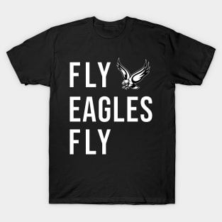 Fly Eagles Fly Vintage Flying Bird Inspirational Hawk Fan T-Shirt